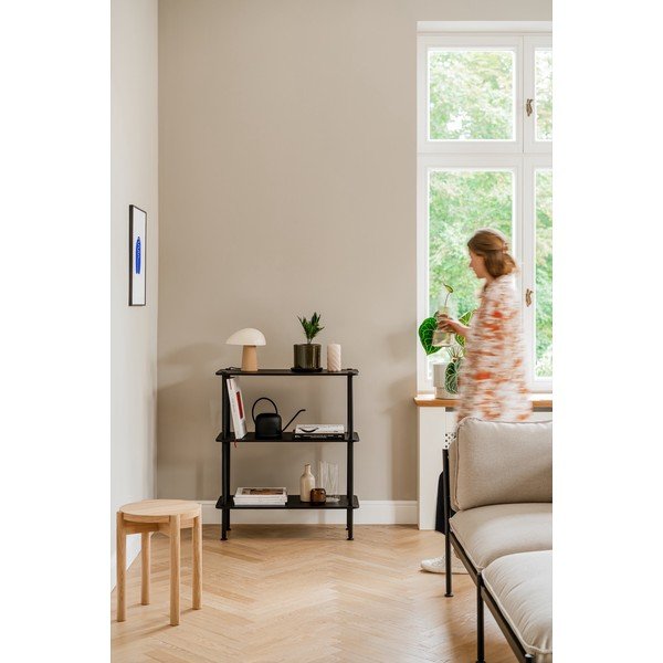 Czarny regał w dekorze dębu 80x90,5x35 cm Teidi – noo.ma-image-2