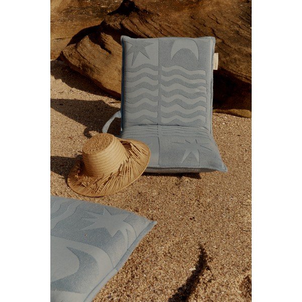 Niebieski leżak plażowy Sunnylife Terry, 93x43 cm-image-1