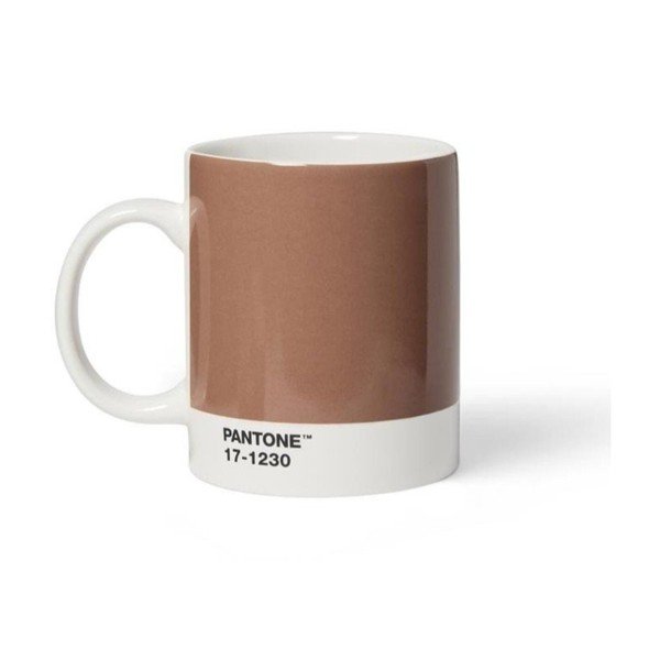 Jasnobrązowy porcelanowy kubek 375 ml Mocha Mousse 17-1230 – Pantone