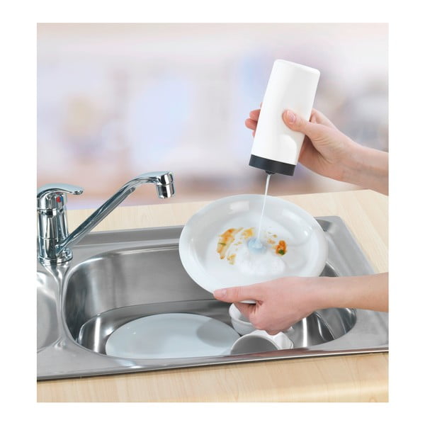 Biały dozownik płynu do naczyń Wenko Squeeze, 250 ml-image-3