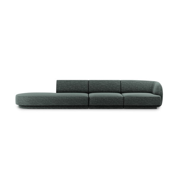 Ciemnozielona sofa 302 cm Miley – Micadoni Home