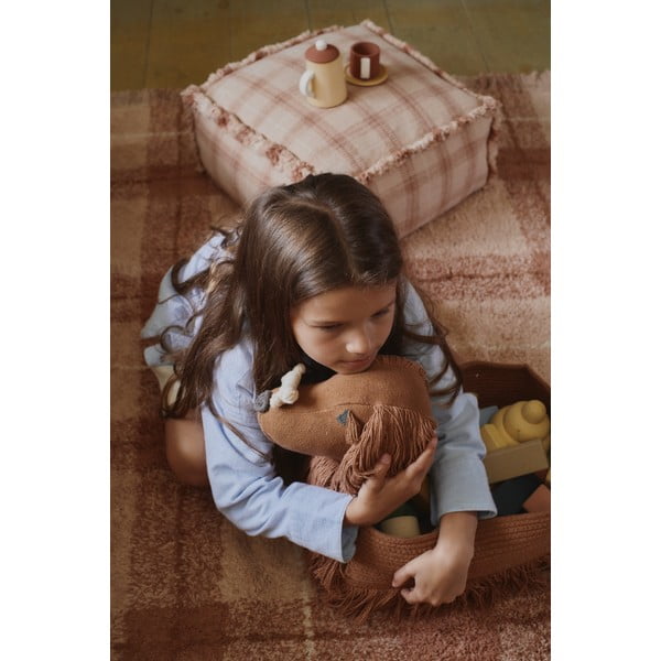 Brązowy tekstylny dziecięcy kosz na zabawki 68x24x35 cm Poppy – Lorena Canals-image-2