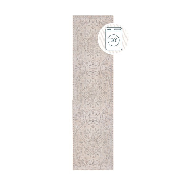 Kremowy chodnik odpowiedni do prania 60x230 cm Teo Traditional – Flair Rugs