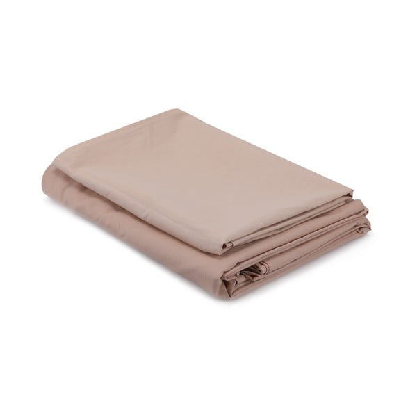 Beżowa bawełniana pościel jednoosobowa 140x200 cm – Mijolnir-image-2
