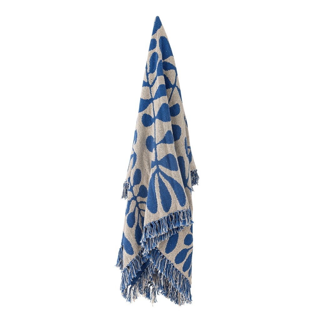 Niebieski koc 130x160 cm Nevine – Bloomingville (zdjęcie 3)