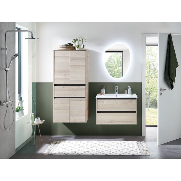 Lustro z oświetleniem ścienne 55x72 cm Quickset 393 – Pelipal-image-4