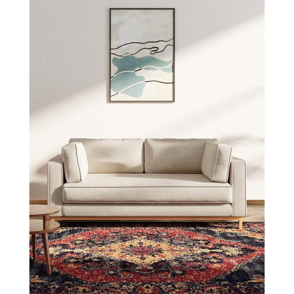 Beżowa aksamitna sofa 192 cm Celerio – Ame Yens-image-3