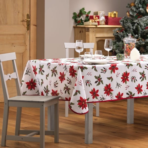 Obrus ze świątecznym motywem 150x240 cm Amaryllis – douceur d'intérieur-image-3