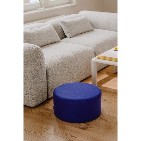 Niebieski wełniany puf Folk – noo.ma-image-3