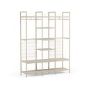 Kremowa stalowa szafa otwarta 140x179,5x40 cm Amara – Marckeric