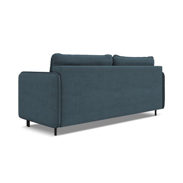 Niebieska rozkładana/ze schowkiem sofa 226 cm Luana – Makamii-image-4