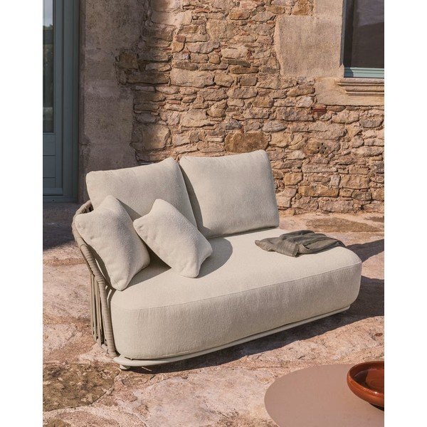 Beżowa/szarobrązowa modułowa sofa ogrodowa 170 cm Osani – Kave Home-image-1