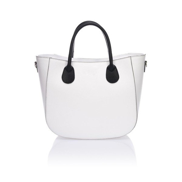 Biała torebka skórzana Krole Krista -image-1