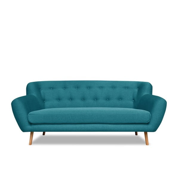 Turkusowa sofa Cosmopolitan design London, 192 cm