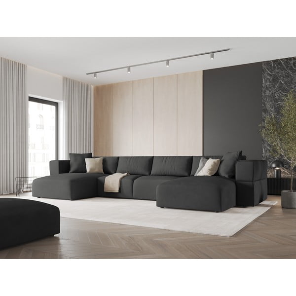 Ciemnoszary narożnik (w kształcie litery U) Esther – Milo Casa-image-1