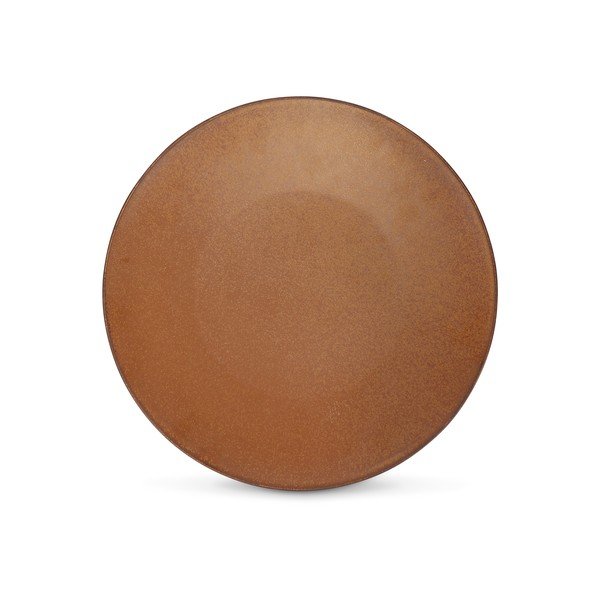 Brązowy porcelanowy talerz ø 27 cm Ovio – BonBistro