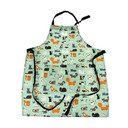 Fartuch z bawełny z recyklingu Rex London Nine Lives