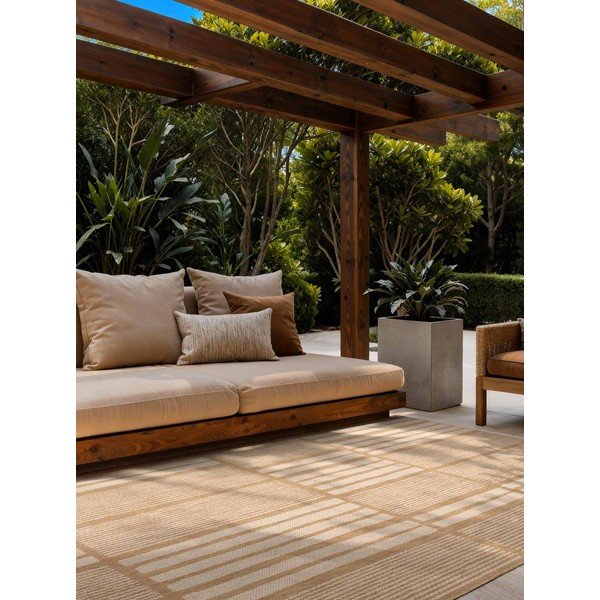 Kremowy/w naturalnym kolorze dywan odpowiedni na zewnątrz 120x170 cm Haringey Allington – Ted Baker-image-1