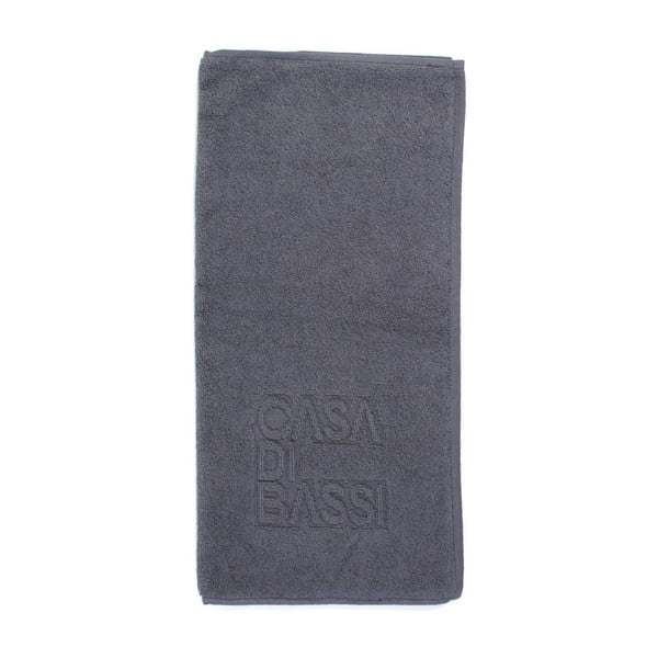 Ciemnoszary bawełniany dywanik łazienkowy z bawełny Casa Di Bassi, 50x70 cm