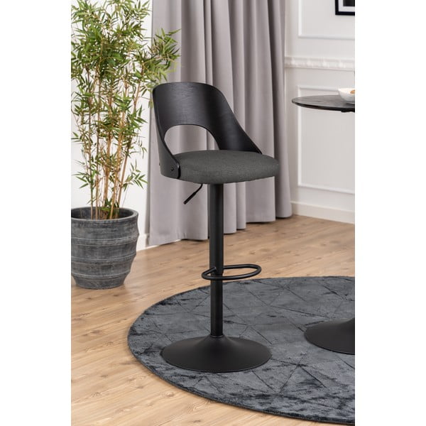 Ciemnoszare hokery z regulowaną wysokością zestaw 2 szt. (wysokość siedziska 84 cm) Lucy – Actona-image-2