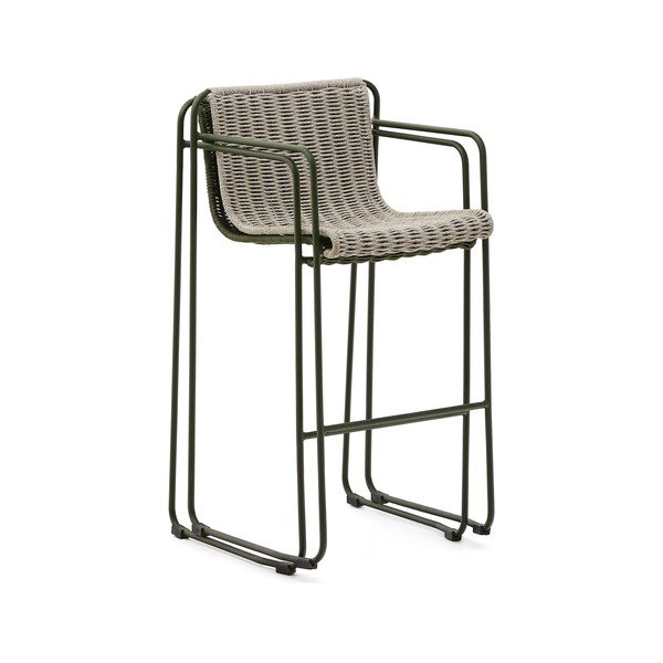 Zielony metalowy hoker ogrodowy Maurina – Kave Home-image-3