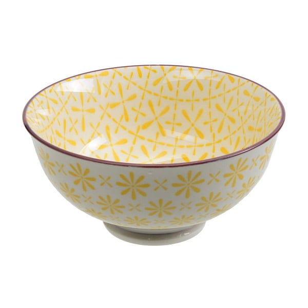 Porcelanowa miska Rice Yellow, 12x5,6 cm