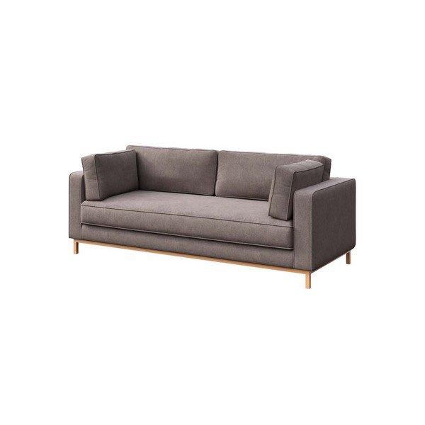 Jasnobrązowa aksamitna sofa 222 cm Celerio – Ame Yens-image-3