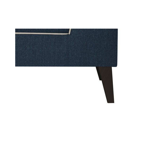 Jasnoniebieska lewostronna sofa z kremowymi detalami Stella Cadente Maison Atalaia-image-2