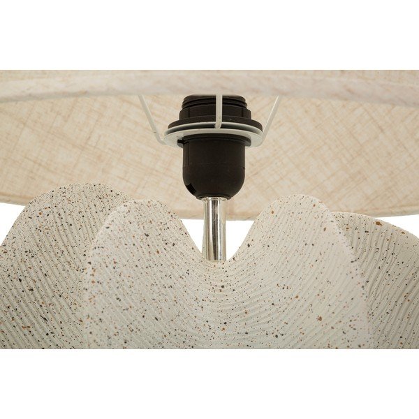 Kremowa lampa stołowa z tekstylnym kloszem (wysokość 63 cm) Ester – Mauro Ferretti-image-2