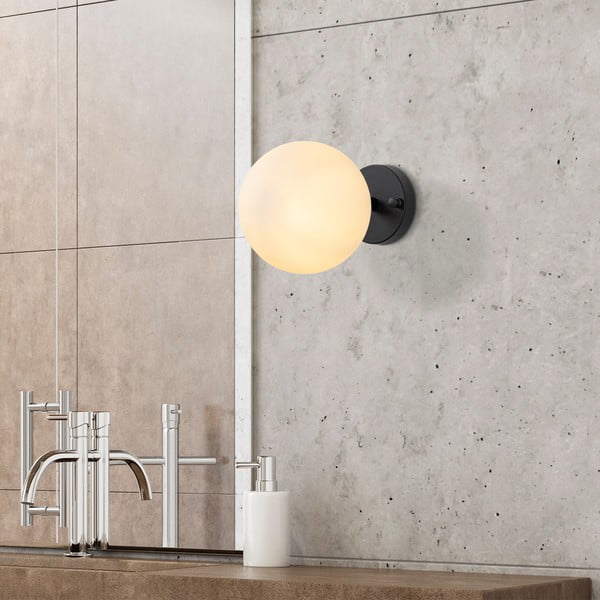 Czarno-biały kinkiet ø 15 cm Atmaca – Opviq lights-image-1