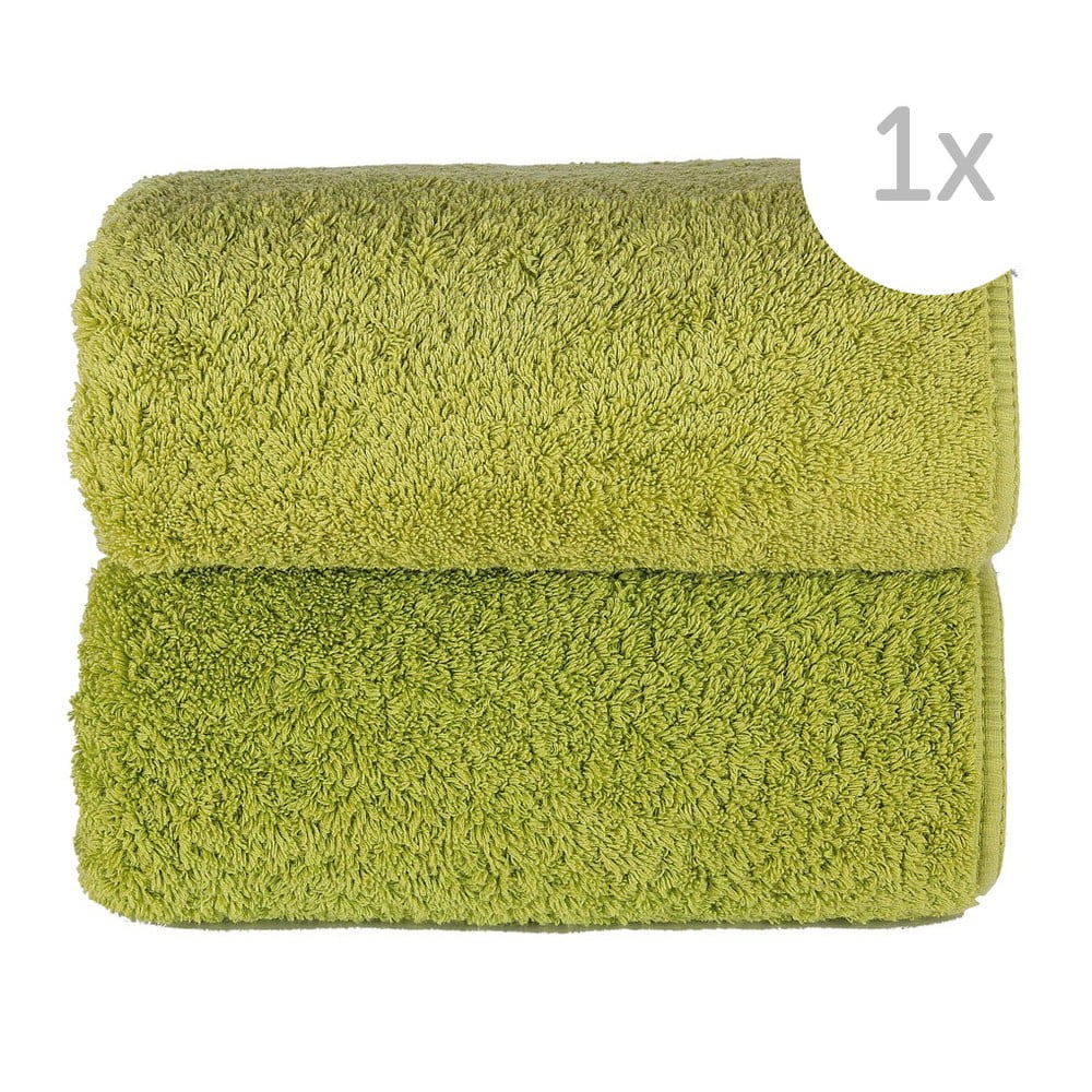 Zielony ręcznik Graccioza Loop, 30x50 cm