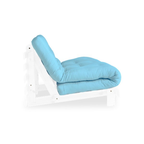 Sofa rozkładana Karup Design Roots White/Light Blue-image-4