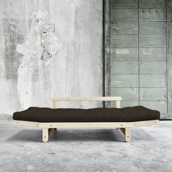 Sofa rozkładana Beat Natural/Choco Brown-image-3
