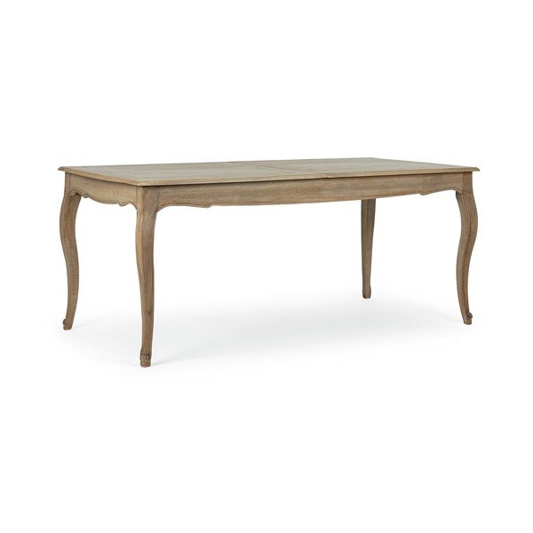 Rozkładany stół z litego drewna mango z dodatkowym blatem 90x180 cm Domitille – Bizzotto