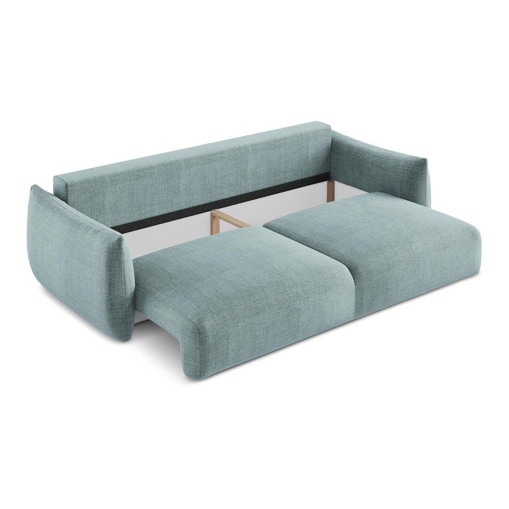 Niebieska rozkładana sofa 230 cm Leila – Makamii (zdjęcie 4)
