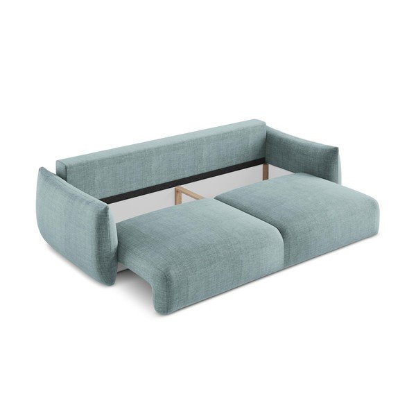 Niebieska rozkładana sofa 230 cm Leila – Makamii-image-4