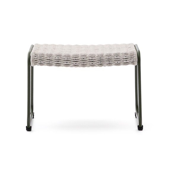 Szarozielony podnóżek ogrodowy Maurina – Kave Home-image-2