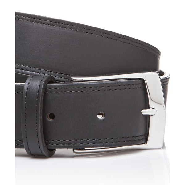 Pasek skórzany Elegant Black, 130 cm-image-3