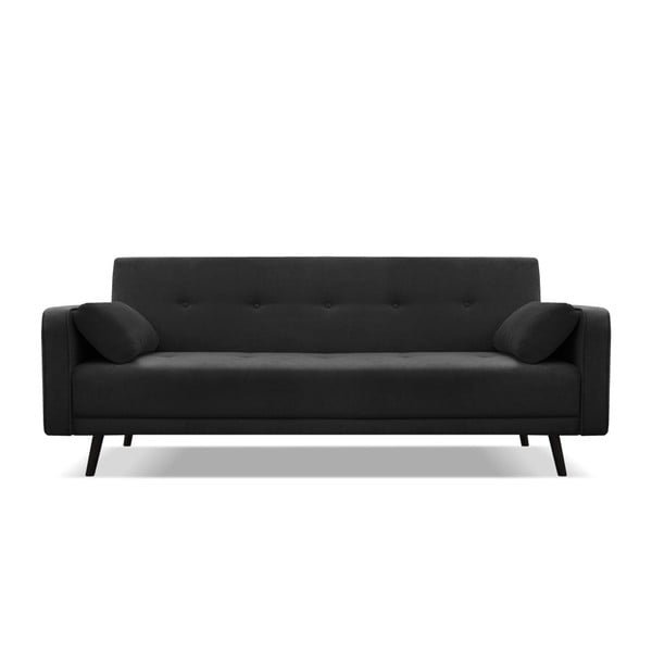 Czarna sofa rozkładana Cosmopolitan Design Bristol, 212 cm