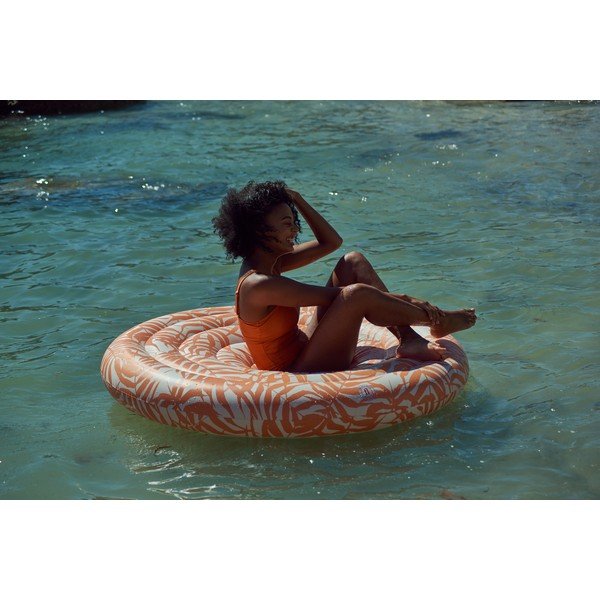 Pomarańczowy dmuchany materac plażowy The Nice Fleet Bahia-image-1