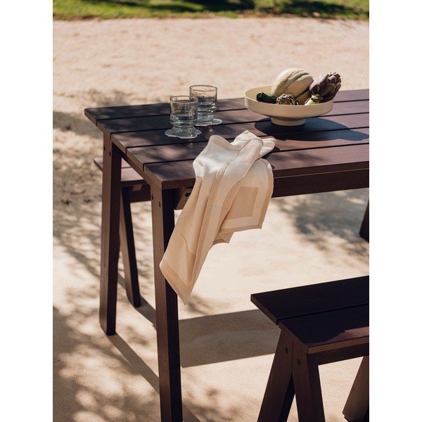 Stół ogrodowy z litego drewna sosnowego 77x140 cm Navo – noo.ma-image-3