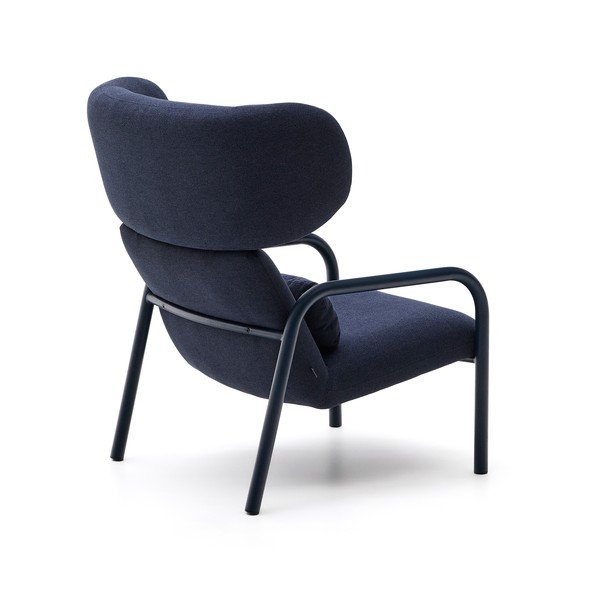 Ciemnoniebieski fotel Inari – Kave Home-image-4