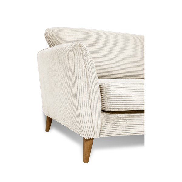 Biała sztruksowa sofa 206 cm Paris – Scandic-image-4