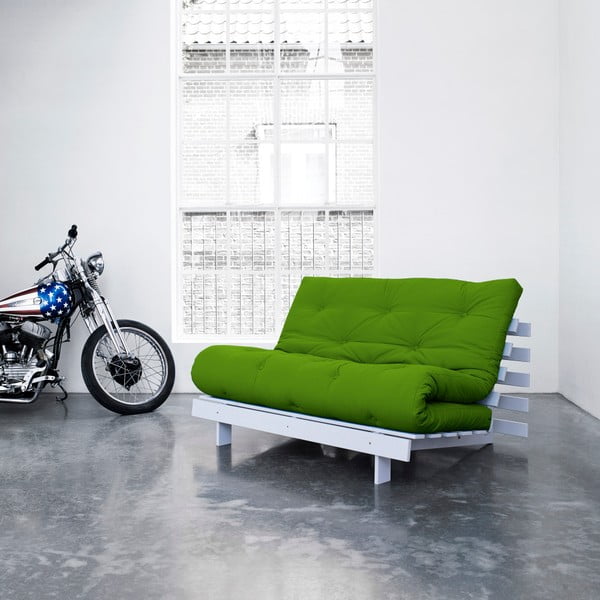 Sofa wielofunkcyjna Karup Roots White/Lime-image-1