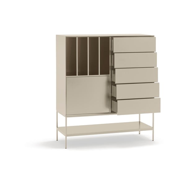 Kremowa szafka 120x140x45 cm Platt – Teulat-image-4