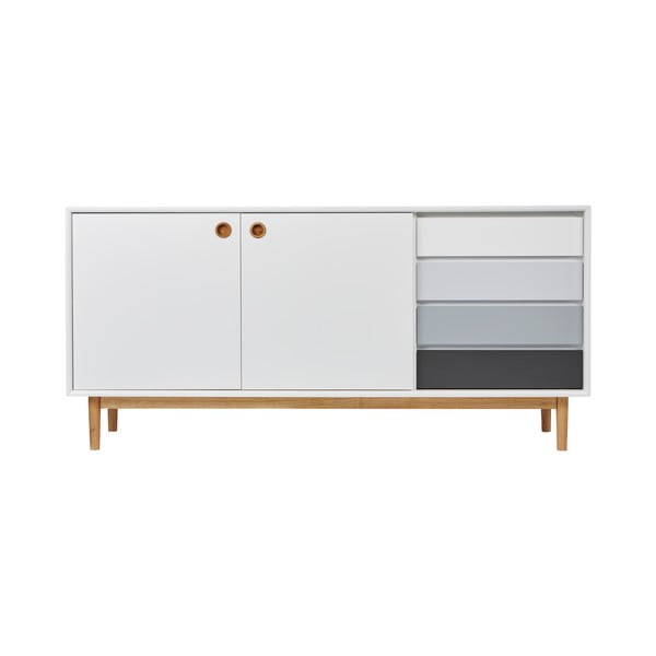 Biała niska komoda 170x80 cm Color Box – Tom Tailor