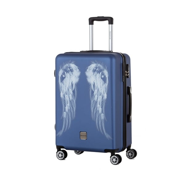 Niebieska walizka Berenice Wings, 71 l