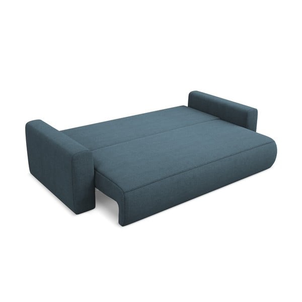 Niebieska rozkładana/ze schowkiem sofa 238 cm Kapua – Makamii-image-4