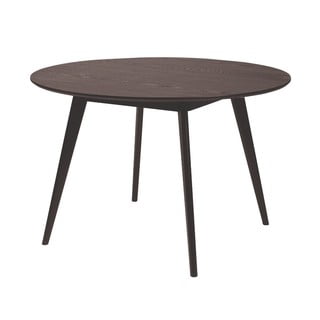 Czarny stół do jadalni z drewna jesionowego Rowico YuRAi , ∅ 115 cm