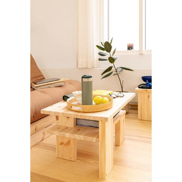 Stolik z litego drewna sosnowego w naturalnym kolorze 45x68 cm Japan – Karup Design-image-4